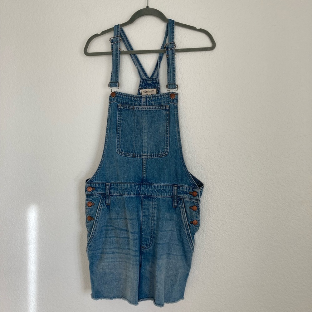Madewell size XL light denim shirt overalls